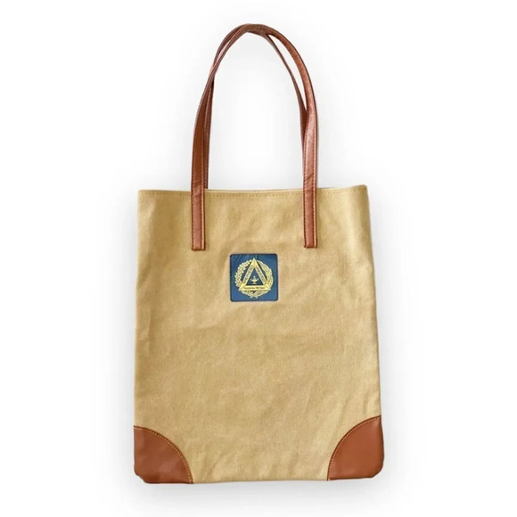 Shepherd University Canvas Tote Leather Look Trim Campus‎ Bag School Spirit WV - Picture 1 of 10